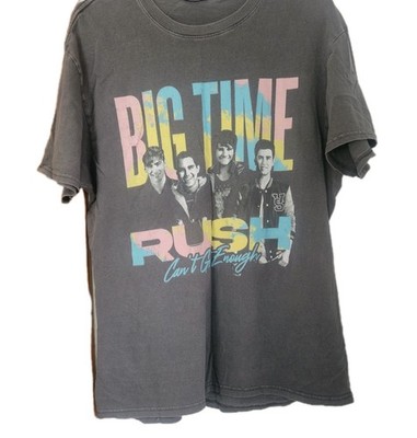 Big Time Rush 2023 Tour Shirt Mens L Gray Cant Get Enough Concert Graphic Tee.