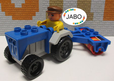 ( Q12/4 ) Lego Duplo Traktor mit Walze und Bauer Bauernhof Bauernhof