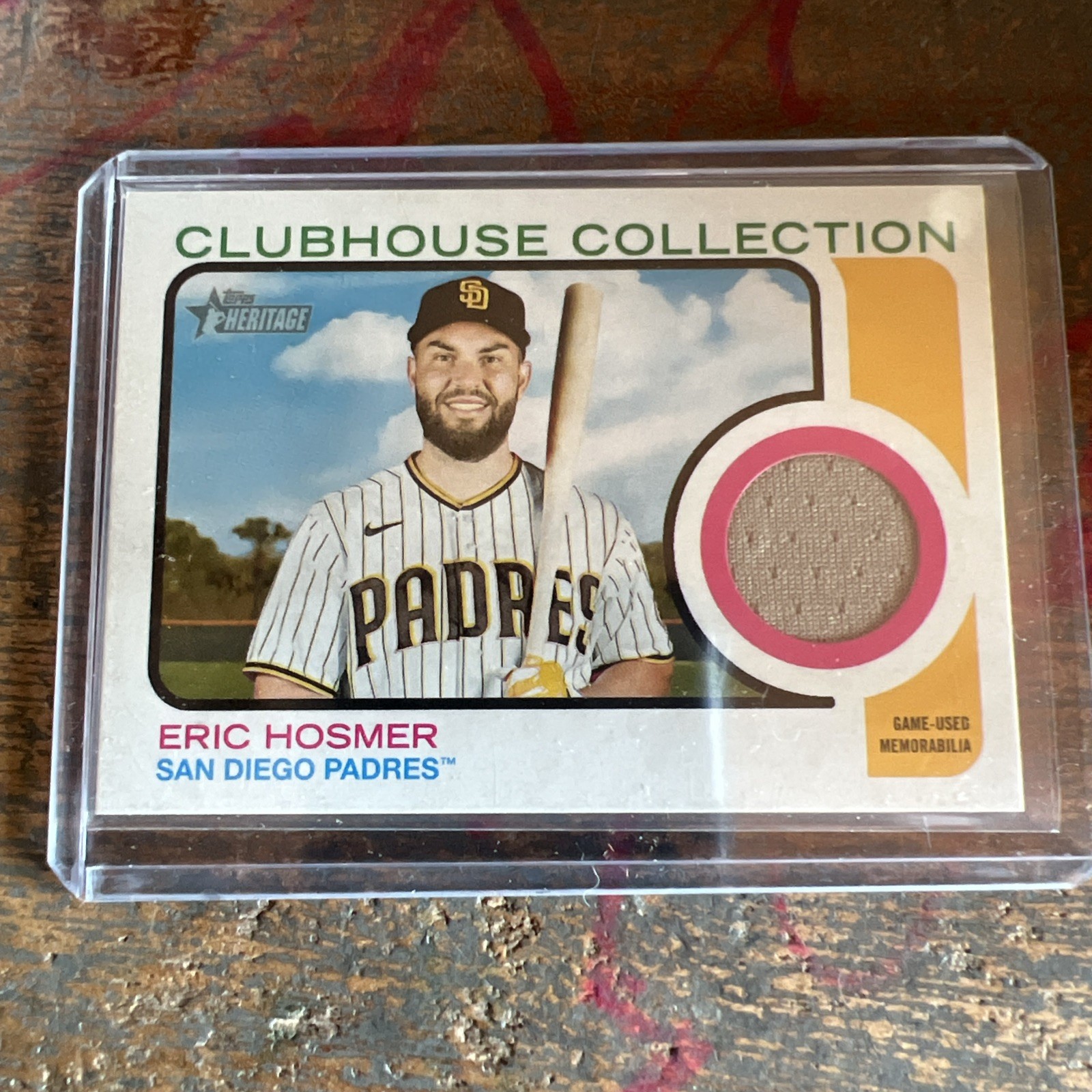 2022 Topps Heritage - Clubhouse Collection Relics Eric Hosmer #CC-EH (MEM)