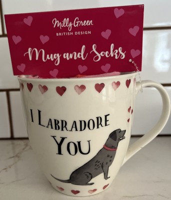 Milly  Green British Designs   I Labradore You Mug And Socks 20 Oz Mug