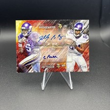 2014 Topps Fire Dual Auto Teddy Bridgewater Cordarrelle Patterson 25/25 eBay 1/1
