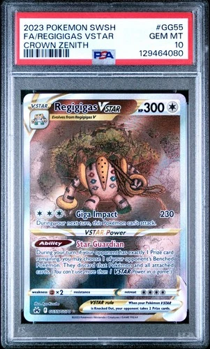 Regigigas VSTAR GG55/GG70 Crown Zenith Galarian Gallery PSA 10 Pokemon Card