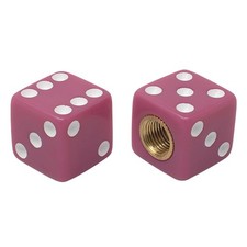 PRO DICE VALVE CAPS SCHRADER VALVE PINK SCHRADER VALVE