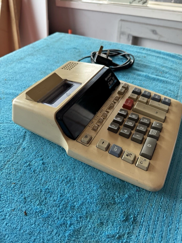 Sharp EL1607R Electronic Printing Calculator Vintage Working Prop Retro Pa - Image 4 of 4