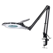 LED Magnifying Lamp with Clamp, KIRKAS 2,200 Lumens Dimmable Super Bright 10X
