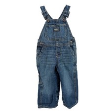 Vintage OshKosh Bgosh Toddler Denim Vestbak Overalls Medium Wash Blue 18M Cotton