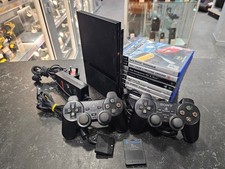 Sony PlayStation 2 Slim Bundle 2x Controller + 9x Games With All Cables