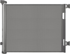 14.2" H Short Dog Gate Pet Gates Puppy Gate 55" Wide Step Over Pet Fence, Gray