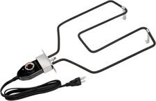 Premium Electric Smoker Heating Element - Adjustable Thermostat for 110V Grills