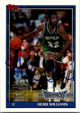 2005-06 Topps 1952 Style Fan Favorites HERB WILLIAMS Mavericks AUTO Insert