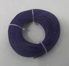 22 AWG tinned copper stranded hook up wire, 100 feet violet UL1007