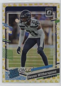 2023 Panini Donruss Optic Rated Flex Prizm /149 Devon Witherspoon #292 Rookie RC