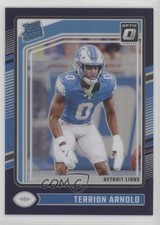 2024 Panini Donruss Optic Rated Rookie Blue Prizm 39/199 Terrion Arnold #290 s3g