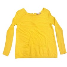 Bright Yellow Ann Taylor Loft Sweater Size Petite Small Soft Preppy
