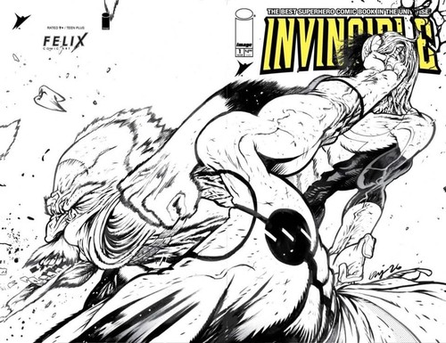 INVINCIBLE FOIL EDITION #1 REPRINT DANIEL WARREN JOHNSON FELIX COMIC ART FOIL EX