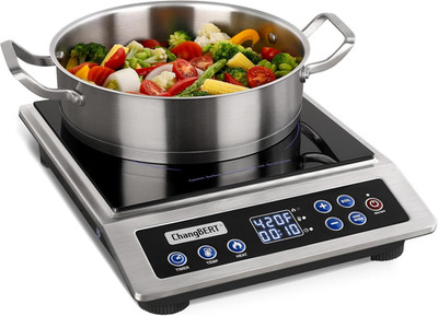 Portable Induction Cooktop Enhanced Version, One-Click Max Power 1800W Large Hea