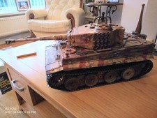 Taigen Torro Tiger 1 1/16 static Tank Model with Metal Parts and Wired For RC