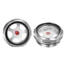 2pcs Air Compressor Oil Sight Glass M42 x 2mm Toughened Glass