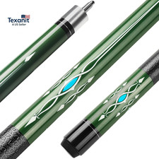 Pool Cue, 58" Pool Cue Sticks for Adults with 13MM Tips Canadian Maple Wood Leat