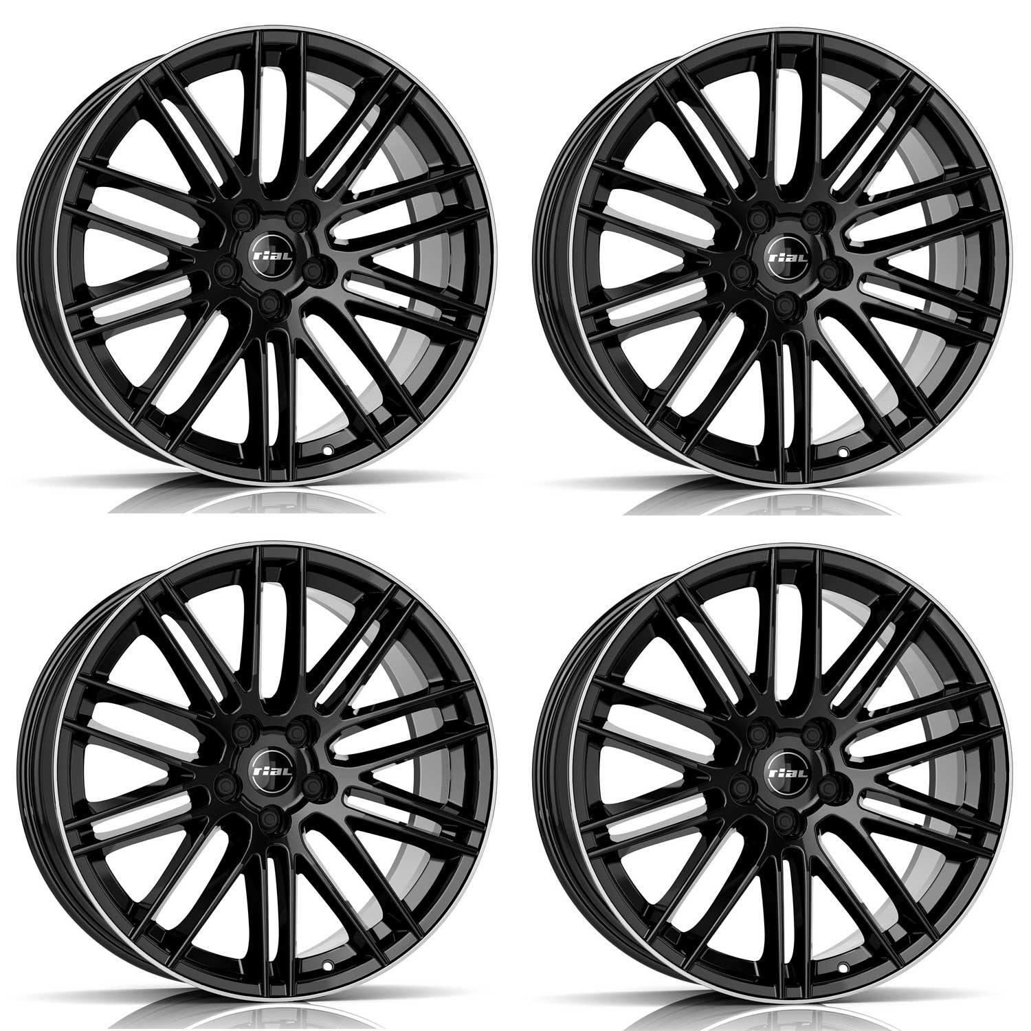 4 Rial KIBO X wheels 9.0Jx20 ET52 5x130 SWHP for PORSCHE Cayenne