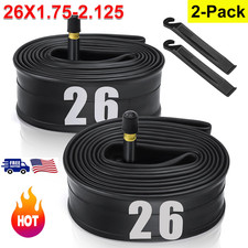 2 Pack 26x1.75/1.95/2.10/2.125 Heavy Duty Bike Inner Tube 32mm Schrader Valve US