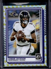 2025 Panini Donruss Optic Lamar Jackson Flex Prizm #/199 Ravens