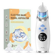 Nasal Aspirator for Baby with Light and Music, Electric Babies Nose Sucker with