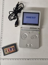 Nintendo Game Boy Advance SP Console Silver (Fully Functional) + FREE GAME