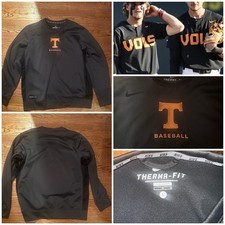 tennessee volunteers nike team issued Travel Baseball Sweatshirt L Large #
