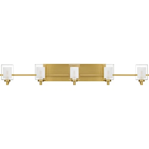 Brushed Gold  Bathroom Vanity Light from the Kolt Collection - Picture 2 of 5