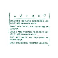 Richard Youngs - Advent Reissue - Cd Album - G3Z