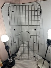 Serene Valley 24" x 12" Sink Grid NLW2412C   Center Drain, 1-1/2" Radius