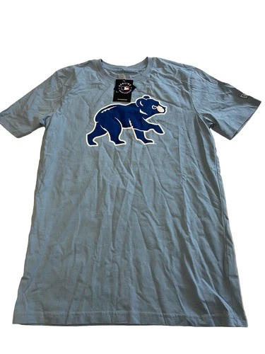 Mens NEW EAR Baby Blue Chicago Cubs Spring Training T Shirt Sz M NEW NWT