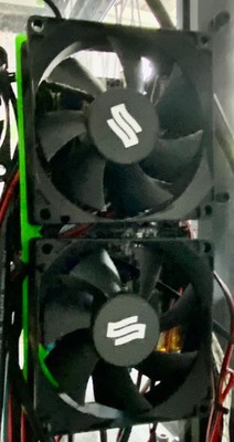 Dual 80mm fan mount for BTT Octopus Pro