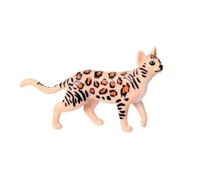 Ocelot Cat Wild Animal Figure Toy PVC Doll Small Figurine Birthday Gifts