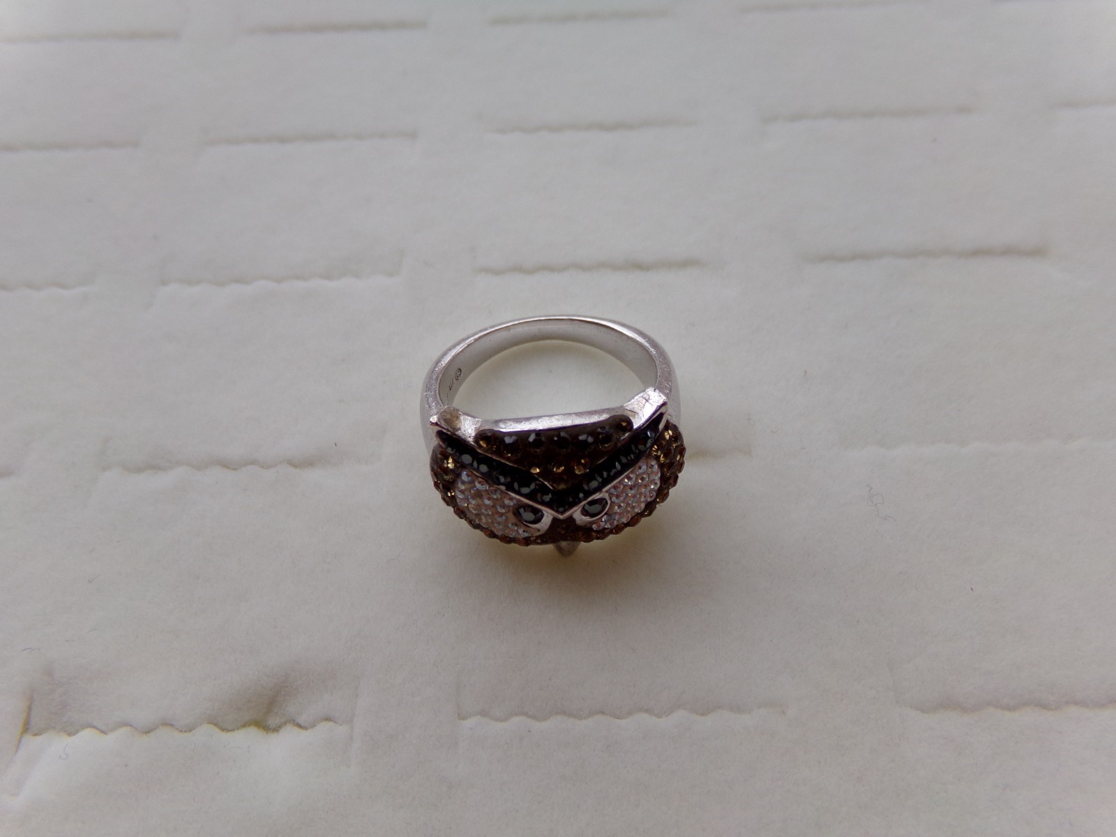 Wise Owl Solid Sterling Silver 925 Ring Size 7.25 - image 3