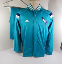 2014-15 Charlotte Hornets Troy Daniels #30 Game Used Teal WU Jacket Pants L 4