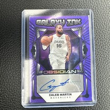 2024-25 Panini Obsidian CALEB MARTIN Auto Galaxy Ink Purple /49 Mavericks NK2