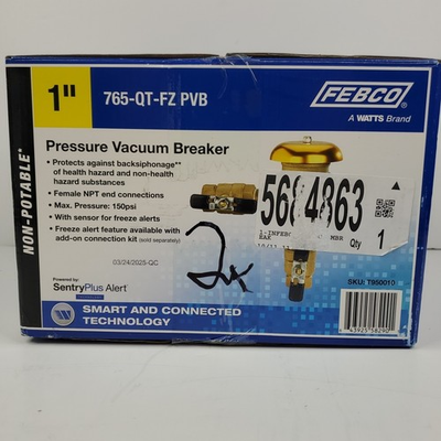 #ad #ad Febco Watts 1quot; Bronze Pressure Vacuum Breaker Valve 765 QT FZ PVB $119.99