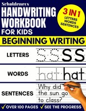 Handwriting Workbook for Kids: 3-in-1 Writing Practice Book to Master Letters, W