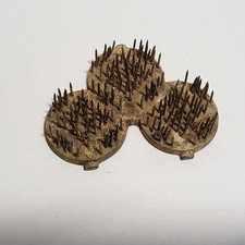 Vintage Metal Flower Frog Spikes Clover Leaf Shape Shamrock