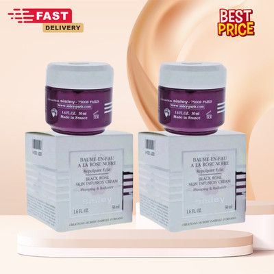 2 Pack Sisley Black Rose Skin Infusion Cream 1.6oz50mL  New in Box