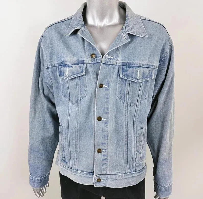 Vintage 90s Light Blue Denim Jacket, Stonewash Trucker, Mens Medium
Opens in a new window or tab