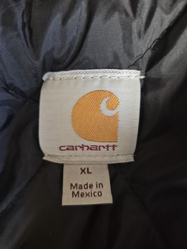 Herren Carhartt Mantel C003-BLK Regular Quilt gefüttert Thermo Coat XL schwarz - Bild 18 von 21