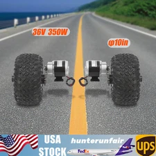 10" Complet Motor Conversion Kit 36V 350W Double Wheel for Electric Cart Scooter