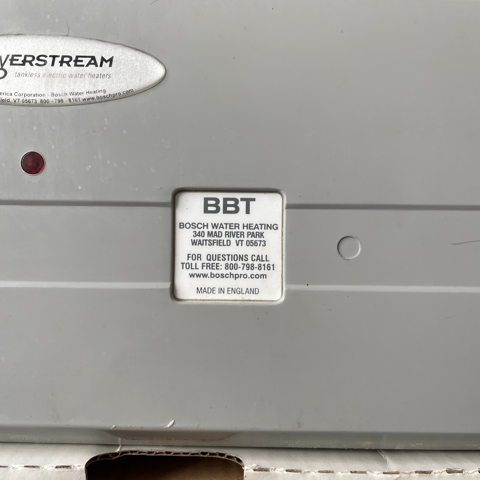 Bosch Rp7p Powerstream Pro Electric Tankless Water Heater for sale ...