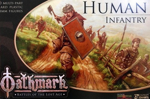 Oathmark Human Infantry 28mm New • 1 Sprue • 5 Minis • Osprey Northstar
