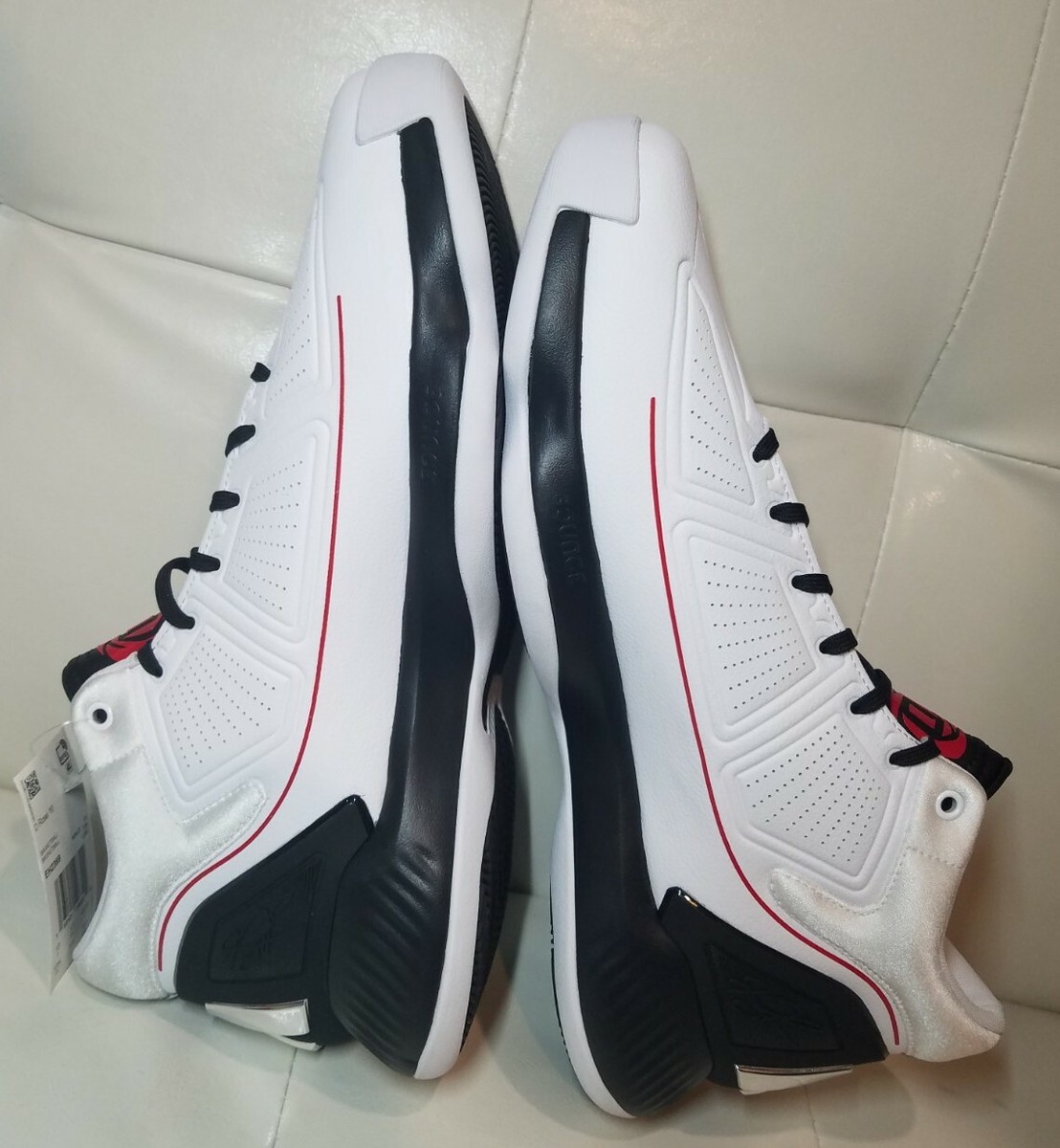 adidas D Rose 10 White Basketball Sneakers Shoes Casual Men's Size