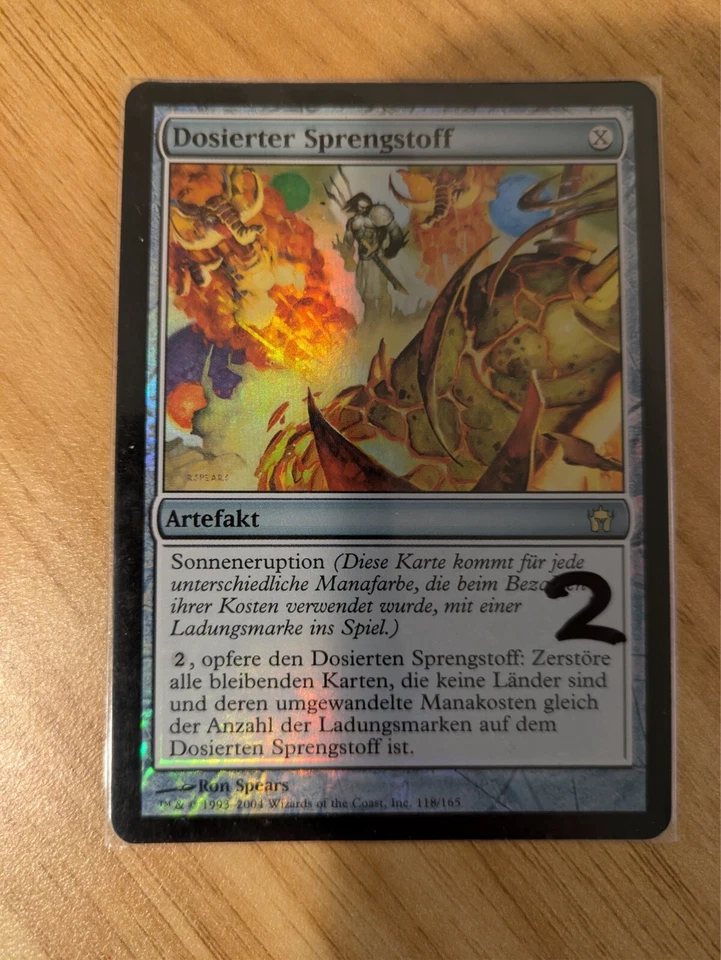 MtG *FOIL* Engineered Explosives from Fifth Dawn, German, LP - Image 3 of 3