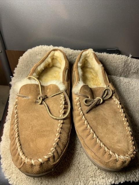 mens moccasin slippers ll bean